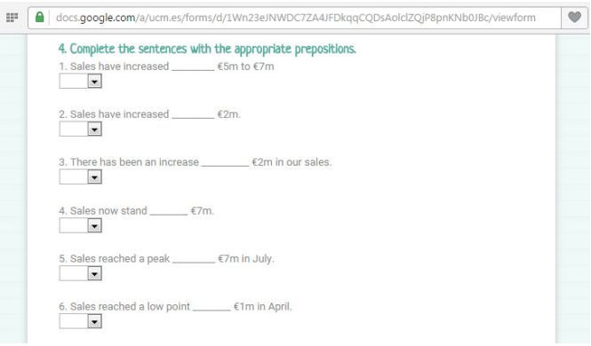 Captura de pantalla del cuarto apartado de las pruebas de evaluación
