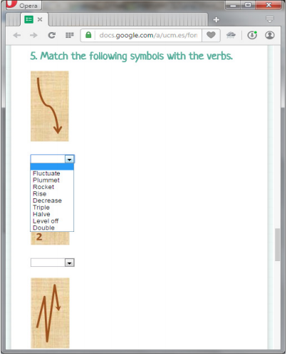 Captura de pantalla del quinto apartado de las pruebas de evaluación