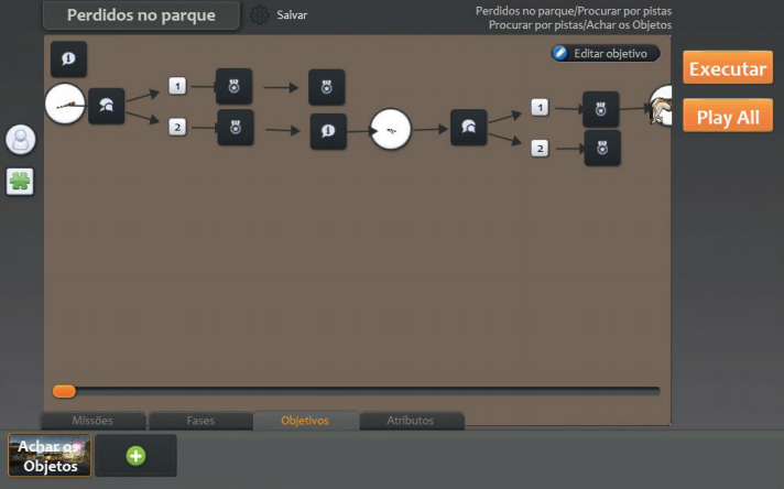 Tela principal da configuração do game