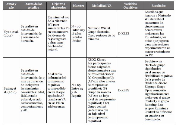 Descripción de los artículos seleccionados