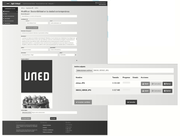 SL proposal definition service provided to the lecturers