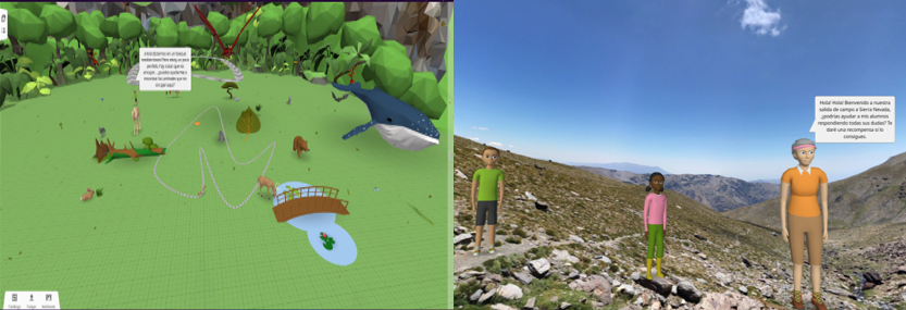 Immersive Resources developed in CoSpaces